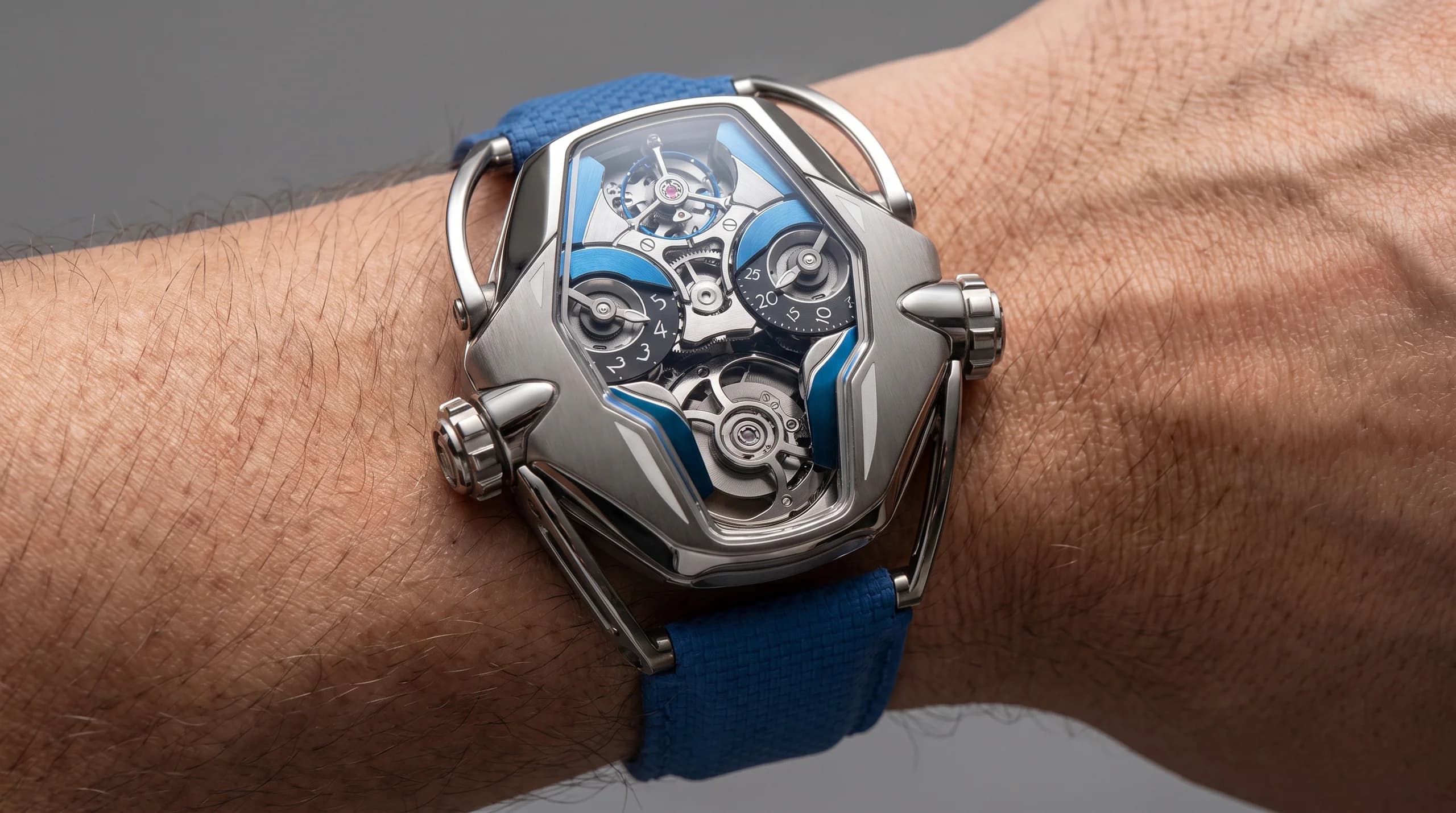 MB&F HM12 The Guardian: A Titanium Watch With a Robot Companion